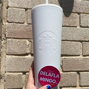 Starbucks Mexico White Soft Touch Tumbler 24oz